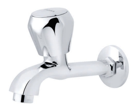 Bib Cock Long Body With Wall Flange