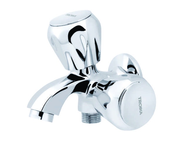 2-Way Bib Cock With Wall Flange