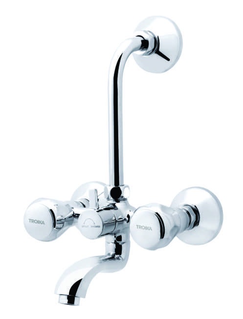Wall Mixer With L-Bend For Overhead Shower System