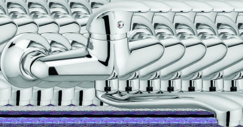 Single Lever Sink Mixer Wall Mounted With Swinging Spout