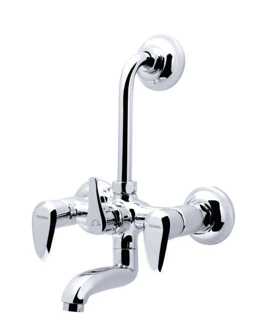 Wall Mixer With L-Bend For Overhead Shower System