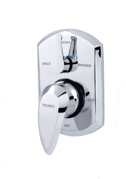 3 inlet Single Lever Concealed Divertor For Spout & Over Head Shower System Hi-Flow