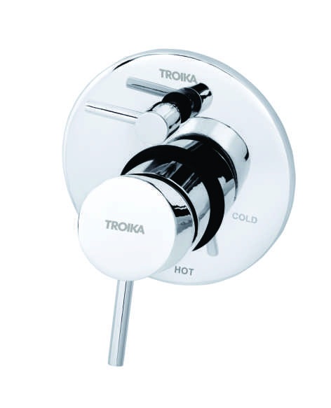 3 inlet Single Lever Concealed Divertor For Spout & Over Head Shower System Hi-Flow