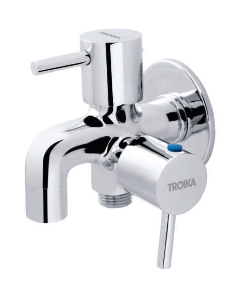 2-Way Bib Cock With Wall Flange