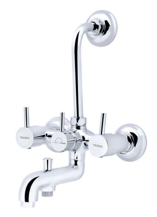 Wall Mixer 3 in 1 With Arrangement For Both Telephonic Shower & Overhead Shower System