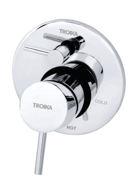 3 inlet Single Lever Concealed Divertor For Spout & Over Head Shower System Hi-Flow