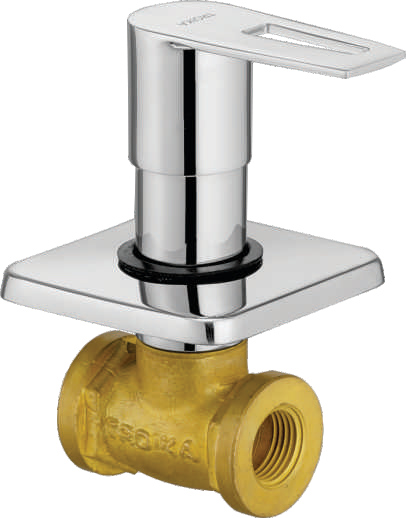 Concealed Stop Cock With Adjustable Sheet Wall Flange '15mm'
