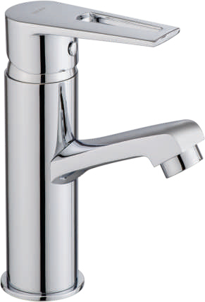 Single Lever Basin Mixer With 450 mm Long Braided Hoses