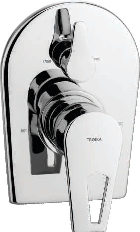 Single Lever Concealed Divertor for Spout & Over Head Shower System Hi-Flow