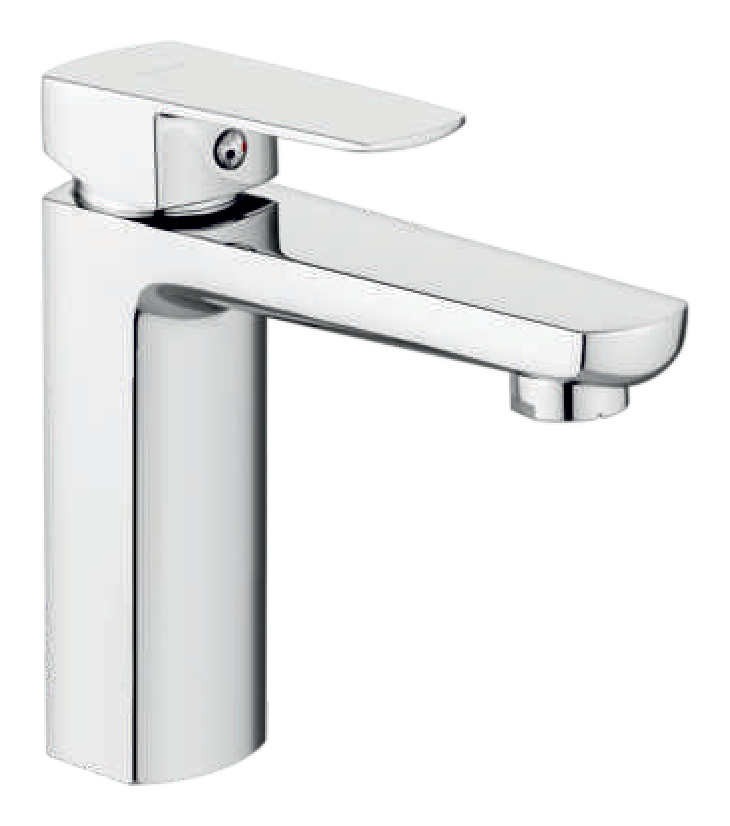 Single Lever Basin Mixer With 450 mm Long Braided Hoses