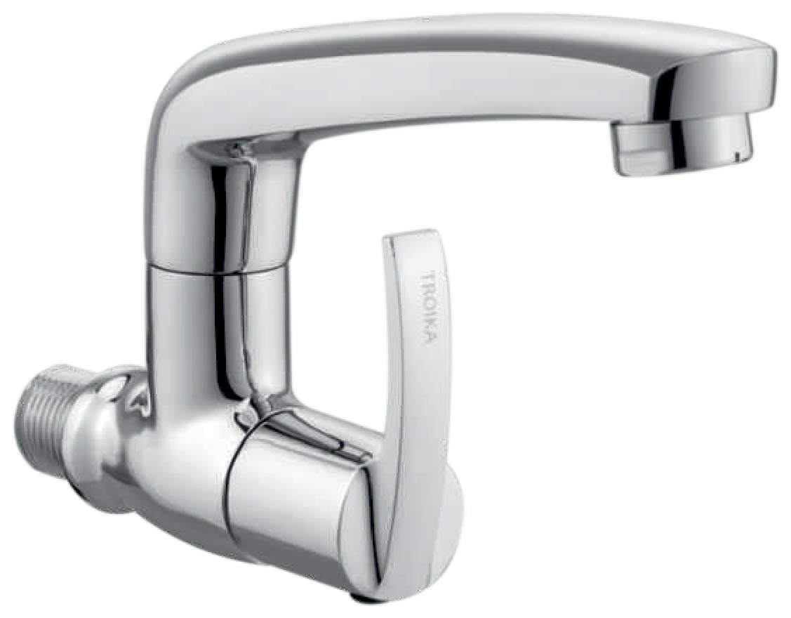 Sink Cock With Round Swivel Spout