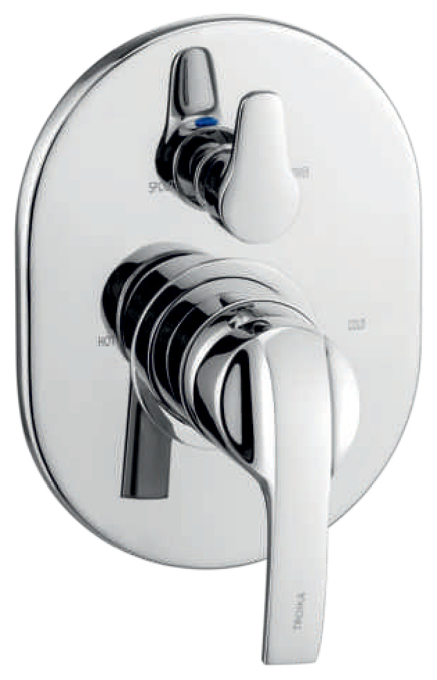 Single Lever Concealed Divertor for Spout & Over Head Shower System Hi-Flow