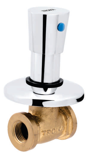 Concealed Stop Cock With Adjustable Sheet Wall Flange '15mm'