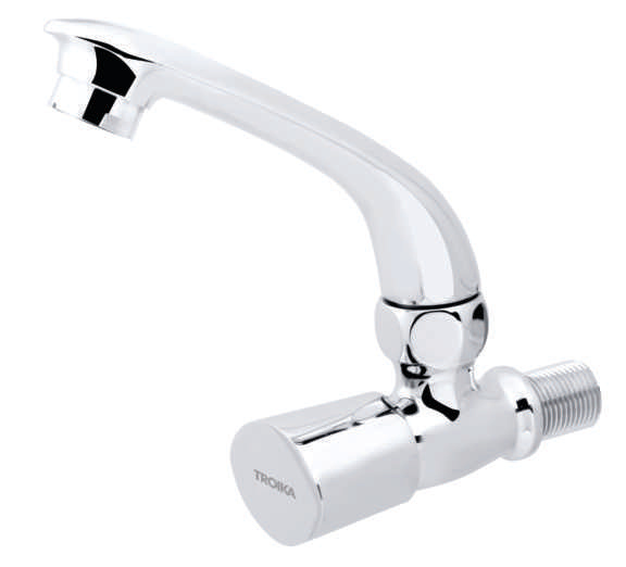 Sink Cock With Casted Swivel Spout