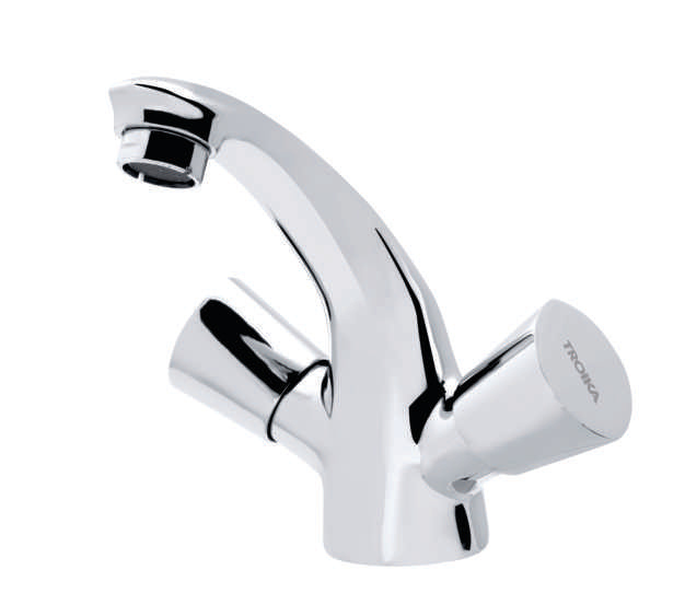 Central Hole Basin Mixer With Braided Hose Set